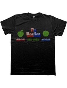 RUKA HORE Unisex tričko The Beatles Apple Years Čierna