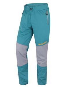 Men's softshell pants HUSKY Kala M turquoise/brown