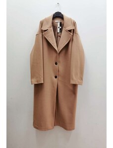 Dlhý hnedý kabát Sandy