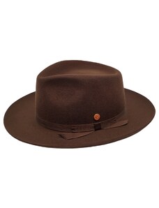 Luxusný hnedý klobúk Fedora - Mayser Ari Kastanie