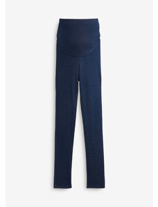 bonprix Materské termo nohavice v džínsovom vzhľade, farba modrá, rozm. 48/50