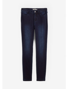 bonprix Skinny džínsy, stredná výška pásu, termo, farba modrá