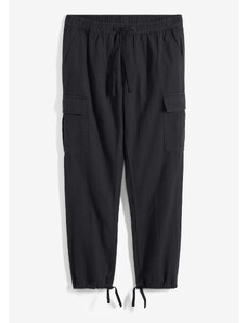 bonprix Termo nohavice, Loose Fit, s kapsáčovými vreckami, rovné, farba čierna