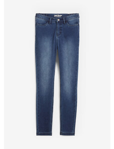 bonprix Skinny džínsy, stredná výška pásu, termo, farba modrá, rozm. 48