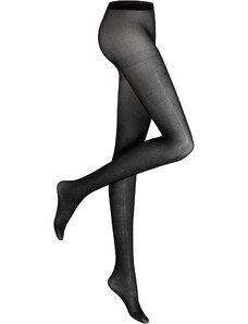 bonprix Pančuchové nohavice 40den s ligotavým vzorom, farba čierna