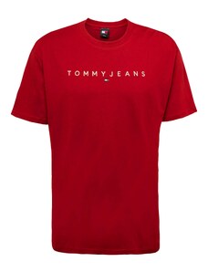 Tommy Jeans Tričko červená / biela