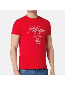 Pánské červené triko Tommy Hilfiger 53996