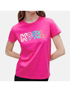 Dámské růžové triko Karl Lagerfeld 55513