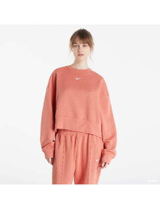 Dámska mikina Nike Sportswear Collection Essentials Oversized Fleece Crew Sweatshirt Red