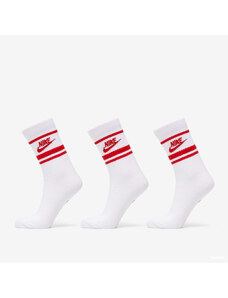 Pánske ponožky Nike NSW Everyday Essential Crew Socks 3-Pack White/ Red