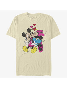 Pánske tričko Merch Disney Classics Mickey Mouse - MICKEY MINNIE LOVE Unisex T-Shirt Natural