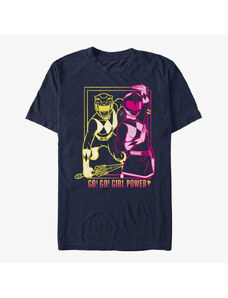Pánske tričko Merch Hasbro Vault Power Rangers - Go Go Girl Power Unisex T-Shirt Navy Blue