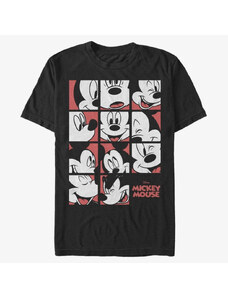 Pánske tričko Merch Disney Classics Mickey Classic - Mickey Mouse Expression Grid Unisex T-Shirt Black