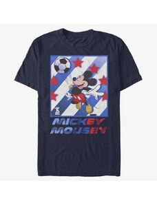 Pánske tričko Merch Disney Classics Mickey Classic - Mickey Football Star Unisex T-Shirt Navy Blue