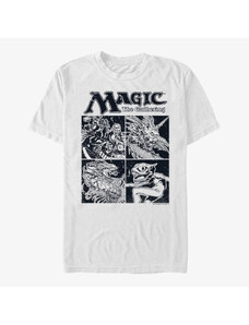 Pánske tričko Merch Magic: The Gathering - Four Box Unisex T-Shirt White