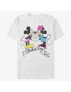 Pánske tričko Merch Disney Classics Mickey Classic - ENDLESS LOVE Unisex T-Shirt White