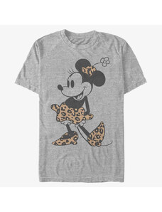 Pánske tričko Merch Disney Classics Mickey & Friends - Leopard Mouse Unisex T-Shirt Heather Grey