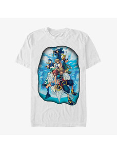 Pánske tričko Merch Disney Classics Kingdom Hearts - Sky Group Unisex T-Shirt White