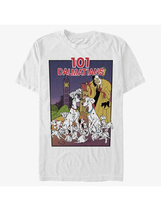 Pánske tričko Merch Disney Classics 101 Dalmatians - VHS Cover Unisex T-Shirt White