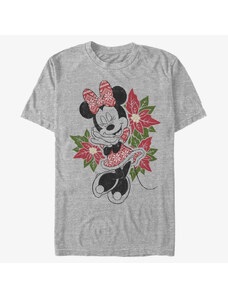 Pánske tričko Merch Disney Mickey Classic - Christmas Fairisle Minnie Unisex T-Shirt Heather Grey
