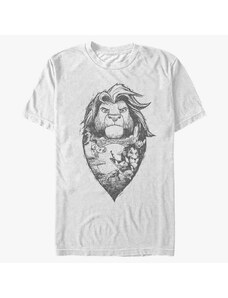 Pánske tričko Merch Disney The Lion King - The Lino King Unisex T-Shirt White