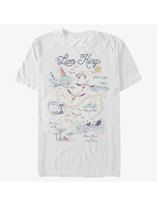 Pánske tričko Merch Disney The Lion King - Map of the World Unisex T-Shirt White
