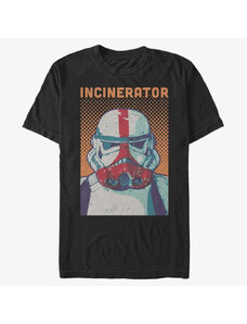 Pánske tričko Merch Star Wars: The Mandalorian - Halftone Incinerator Men's T-Shirt Black