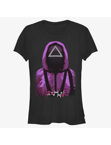 Dámské tričko Merch Netflix Squid Game - Triangle Guy Women's T-Shirt Black
