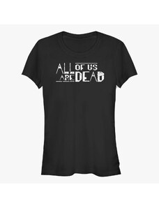 Dámské tričko Merch Netflix All Of Us Are Dead - AOUAD Eng Logo Women's T-Shirt Black