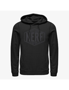 Pánska mikina Merch Hasbro Vault Nerf - Nerf Nation Badge Unisex Hoodie Black