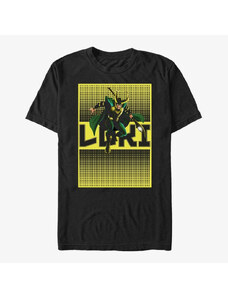 Pánske tričko Merch Marvel - Halftone Loki Men's T-Shirt Black