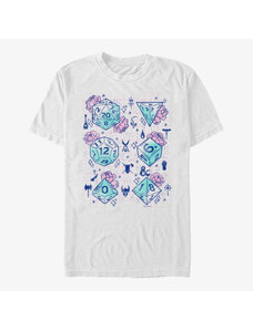 Pánske tričko Merch Dungeons & Dragons - Floral Dice Unisex T-Shirt White