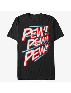 Pánske tričko Merch Star Wars: Classic - Pew Pew Pew Black