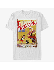 Pánske tričko Merch Disney Pinocchio - StoryBook Poster Unisex T-Shirt White