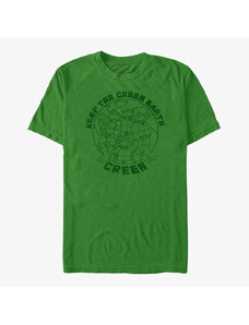 Pánske tričko Merch Nickelodeon Teenage Mutant Ninja Turtles - Green Earth Unisex T-Shirt Kelly Green