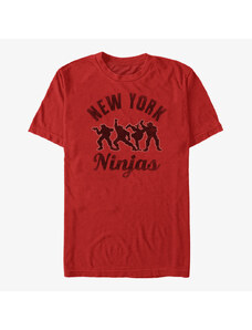 Pánske tričko Merch Nickelodeon Teenage Mutant Ninja Turtles - Silhouette Ninjas Unisex T-Shirt Red