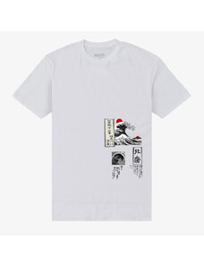 Pánske tričko Merch Park Agencies - APOH Hokusai Great Wave Unisex T-Shirt White