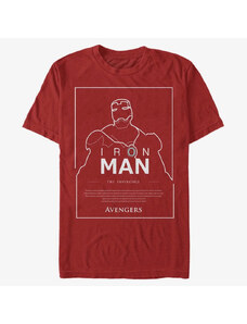 Pánske tričko Merch Marvel Avengers Classic - The Invincible Men's T-Shirt Red
