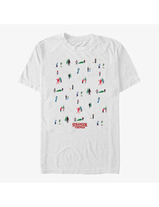 Pánske tričko Merch Netflix Stranger Things - Stranger Things Tree Sweater Men's T-Shirt White
