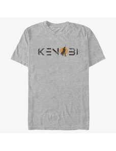 Pánske tričko Merch Star Wars Obi-Wan - Kenobi Single Sun Logo Men's T-Shirt Heather Grey