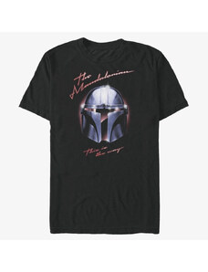 Pánske tričko Merch Star Wars: Mandalorian - Helmet Chrome Men's T-Shirt Black