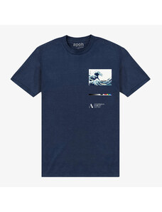 Pánske tričko Merch Apoh London - ashmolean-wave Unisex T-Shirt Navy