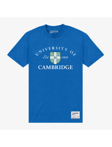 Pánske tričko Merch Park Agencies - University Of Cambridge Est 1209 Unisex T-Shirt Royal Blue