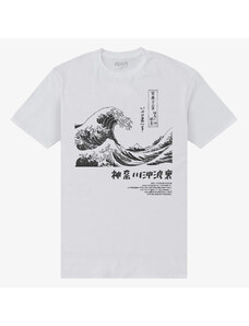 Pánske tričko Merch Park Agencies - APOH Hokusai Mono Unisex T-Shirt White
