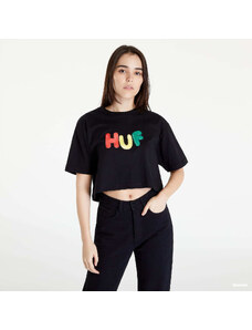 Dámské tričko HUF Gummed S/S Crop Tee Black