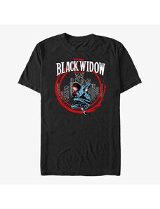 Pánske tričko Merch Marvel Avengers Classic - Widow in Circle Unisex T-Shirt Black
