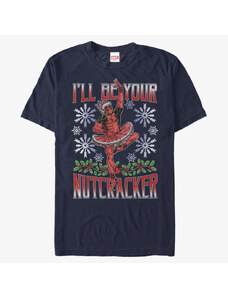 Pánske tričko Merch Marvel Deadpool - Deadpool Nutcracker Unisex T-Shirt Navy Blue
