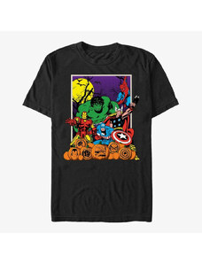 Pánske tričko Merch Marvel Avengers Classic - Halloween Pals Unisex T-Shirt Black