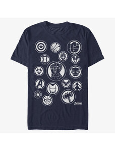 Pánske tričko Merch Marvel Avengers: Infinity War - Avengers Symbol Unisex T-Shirt Navy Blue