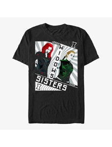 Pánske tričko Merch Marvel Black Widow: Movie - Red Sisters Unisex T-Shirt Black
